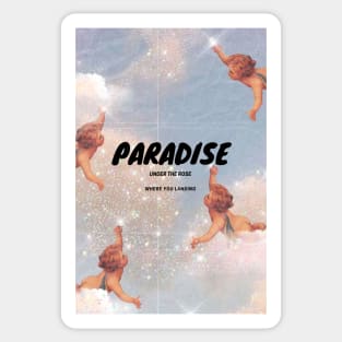 Paradise and Angels Sticker